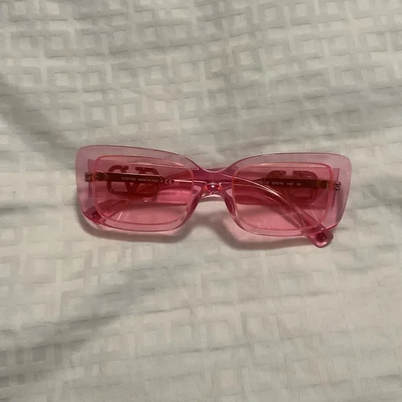 Valentino logo rectangle sunglasses women glasses - Picture 2 of 10